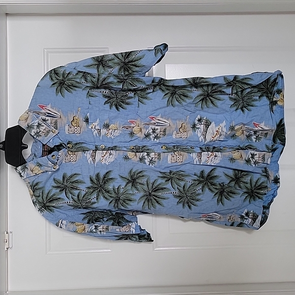 Rustic Souls Trading Company Hawaiian button short sleeve Shirt size L - Picture 1 of 4